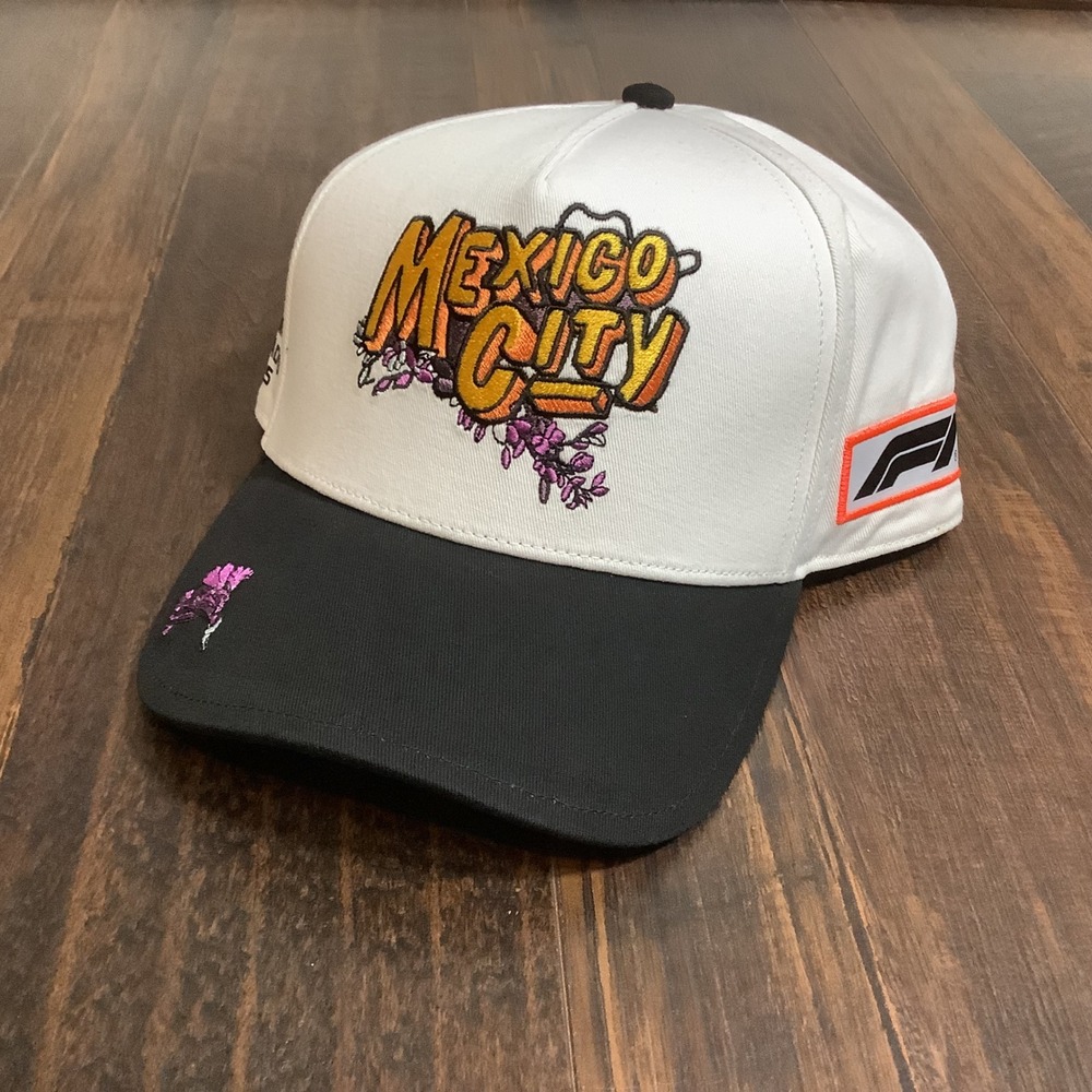 Puma F1 Mexico City Grand Prix 2025 Hat White Black Snapback Cap 026674 01 NWT